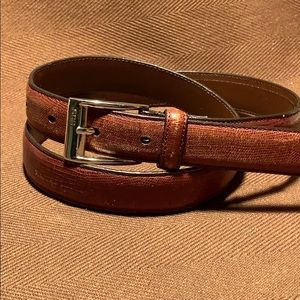 Ralph Lauren Leather belt w/brass buckle high end